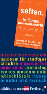 Programm Freiburger Museumsnacht 23.07.2016 © Städtische Museen Freiburg